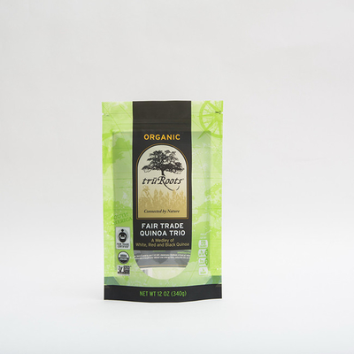 12oz Quinoa Trio Bao Bì Thực phẩm Túi 112micron Zip Túi cho Thực phẩm