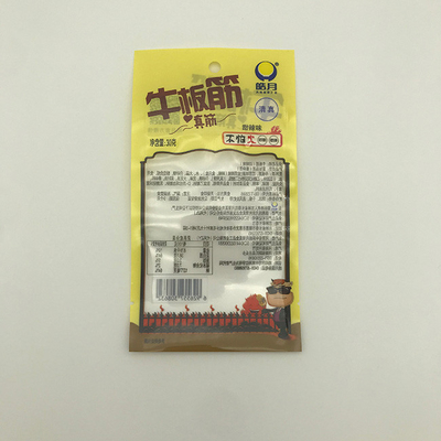 30g Sườn bò Bao bì Thực phẩm Bao bì CPP Túi niêm phong ba mặt trong suốt