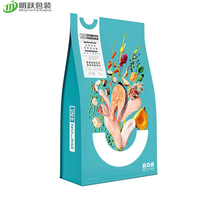 1,6kg 1,8kg Túi đóng gói thức ăn cho vật nuôi Đáy phẳng có thể tái chế cho chó có dây kéo