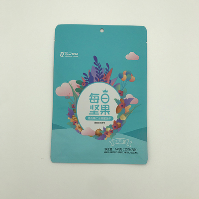 200 micron 750g 1kg Túi đáy phẳng Túi đựng hạt cho các loại hạt có khóa Zip