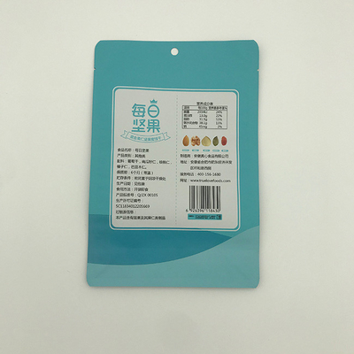 200 micron 750g 1kg Túi đáy phẳng Túi đựng hạt cho các loại hạt có khóa Zip