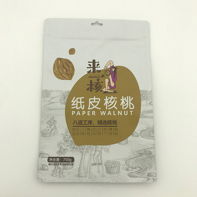 Gravnre in Túi đáy phẳng 500g 1000g Túi bên hông có dây kéo