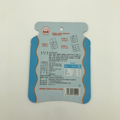 VMPET Nuts Túi có hình dạng tùy chỉnh Túi khóa zip bằng nhựa có logo OEM