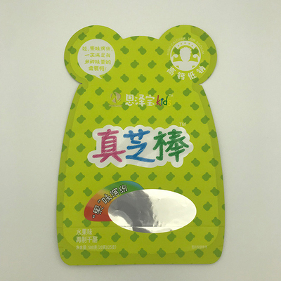 80g VMPET Túi nhựa có hình dạng tùy chỉnh Túi dây kéo Túi có dây kéo Cắt chết
