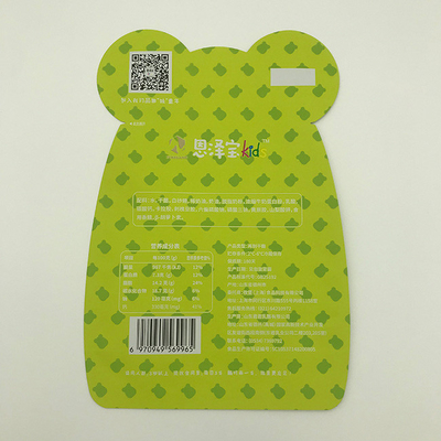 80g VMPET Túi nhựa có hình dạng tùy chỉnh Túi dây kéo Túi có dây kéo Cắt chết