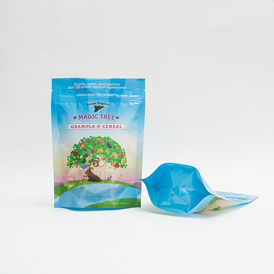 12OZ 100mm Túi đựng Ziplock bằng nhựa có dây kéo được in tùy chỉnh cho ngũ cốc Granola