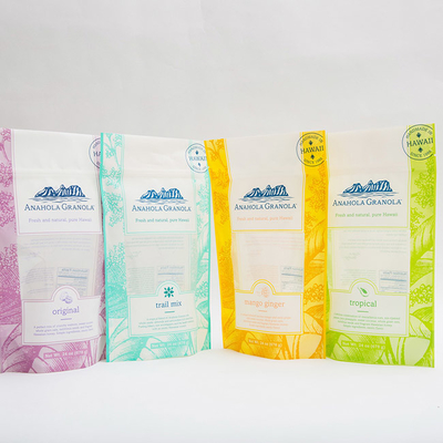 24OZ Anahola Granola Túi nhựa tùy chỉnh cho thực phẩm Bao bì nhựa thực phẩm