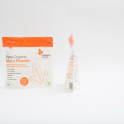 250g bột Maca Bao bì thực phẩm 120MIC Túi đứng lên có dây kéo