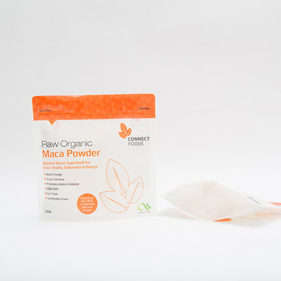 250g bột Maca Bao bì thực phẩm 120MIC Túi đứng lên có dây kéo