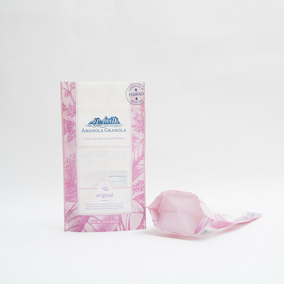 24oz Túi đựng thực phẩm Granola Bao bì bằng nhựa 6 màu Túi có khóa Zip