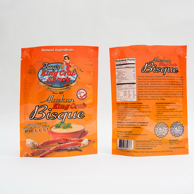 Túi bao bì nhựa 16OZ 105 Micron Đứng lên Túi để đóng gói thực phẩm