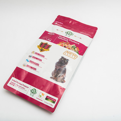 1,4kg In bên hông Túi nhựa Gusset K Seal Túi đựng thức ăn cho mèo Có thể tái chế