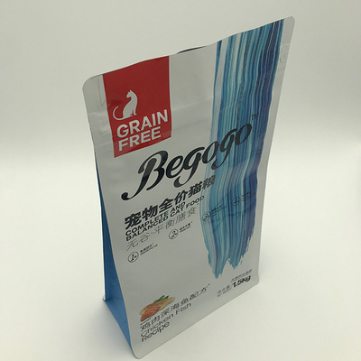 280 X 210MM 1,5kg Túi Gusset đáy phẳng PET12 Thức ăn cho mèo trong bao bì có thể tái chế