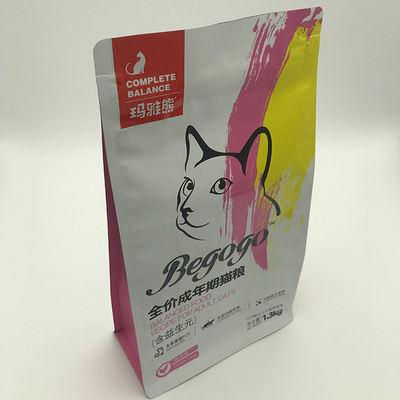 Túi đóng gói thức ăn cho thú cưng 1,3kg có dây kéo Thức ăn cho mèo Đứng thẳng đáy phẳng phía dưới